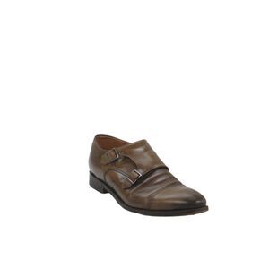 Suit Supply Mens Leather Buckle Closure Dress Shoes Brown Size 43